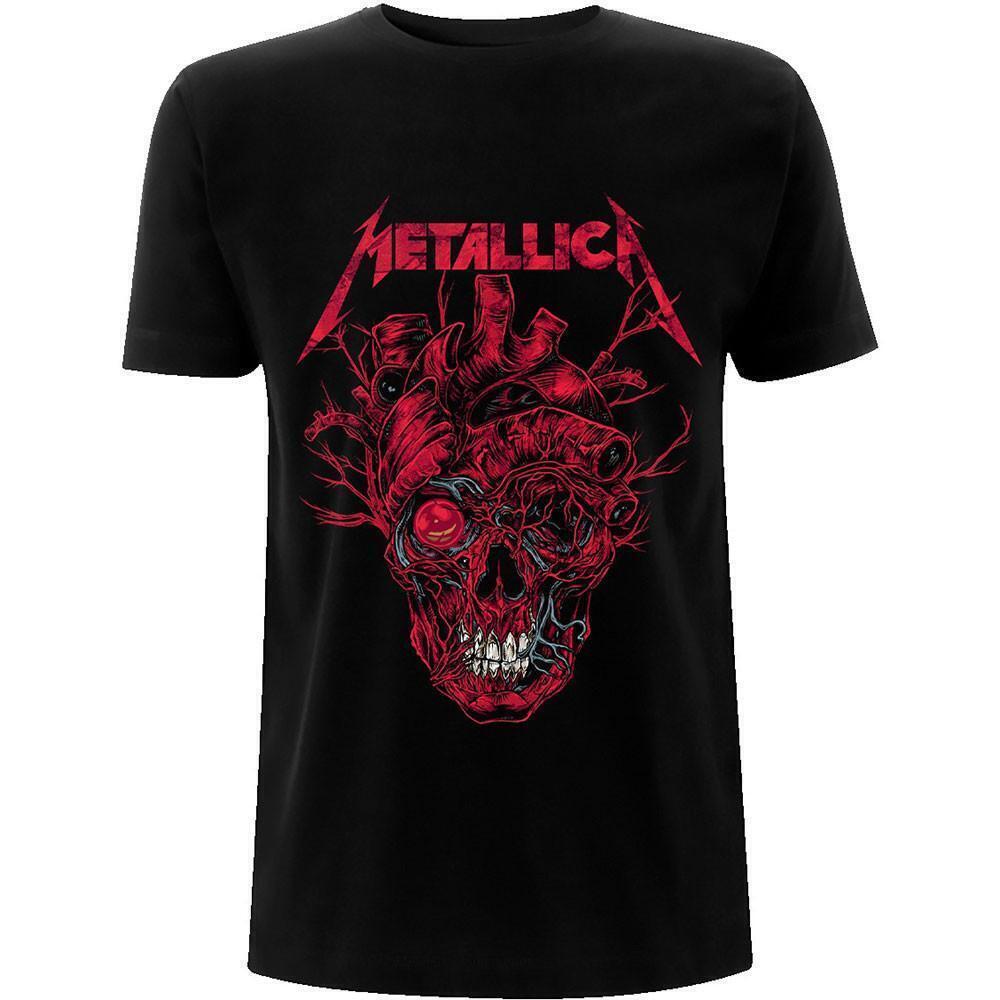 Metallica Unisex T Shirt Heart Skull